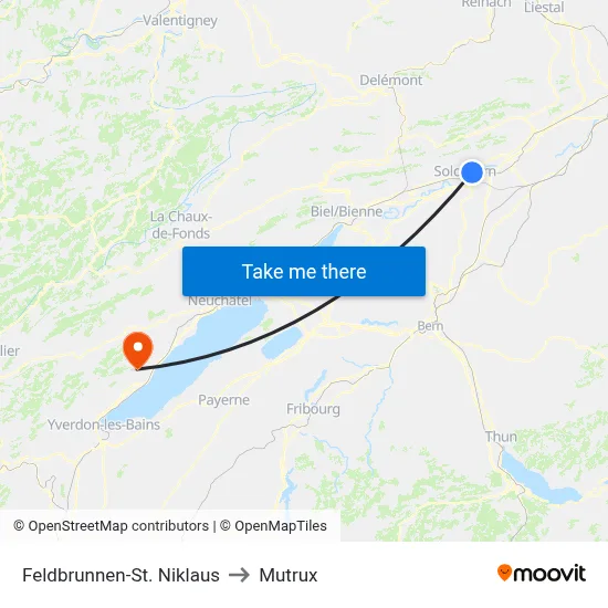 Feldbrunnen-St. Niklaus to Mutrux map