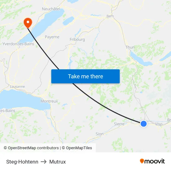 Steg-Hohtenn to Mutrux map