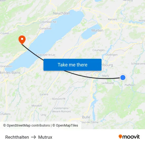 Rechthalten to Mutrux map
