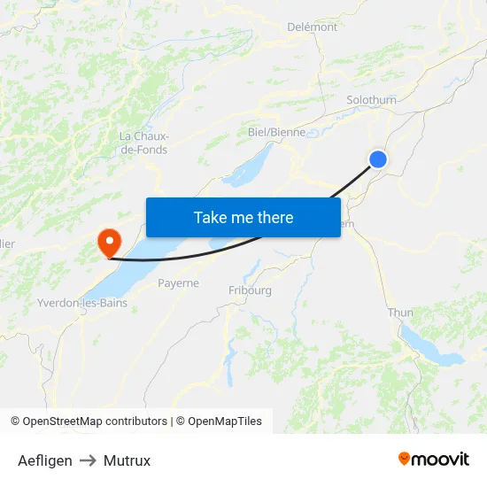 Aefligen to Mutrux map