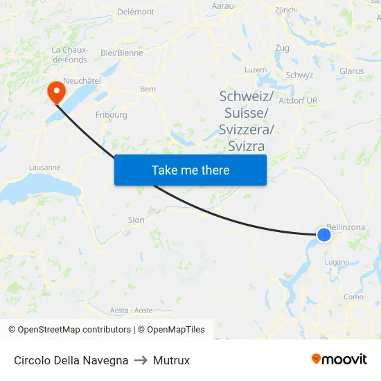 Circolo Della Navegna to Mutrux map
