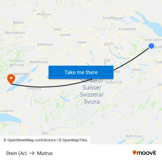 Stein (Ar) to Mutrux map