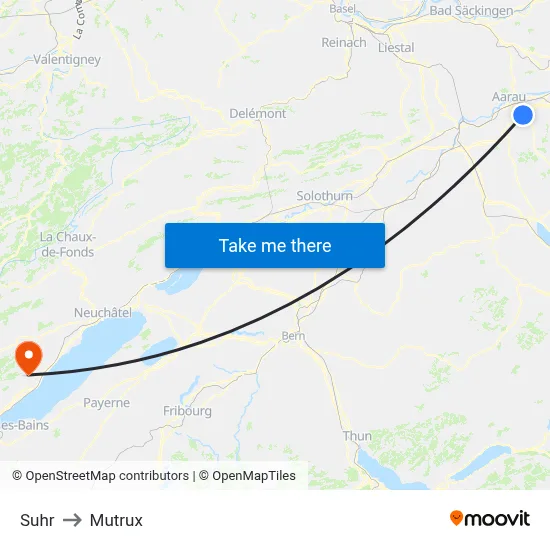 Suhr to Mutrux map