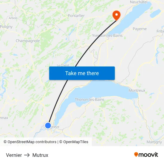 Vernier to Mutrux map