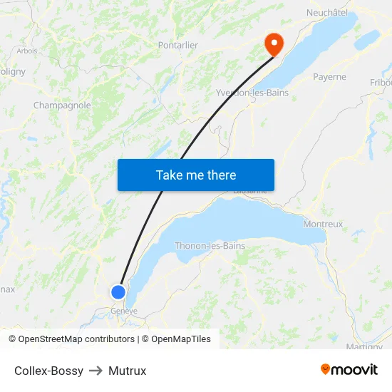 Collex-Bossy to Mutrux map