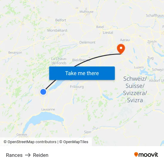 Rances to Reiden map