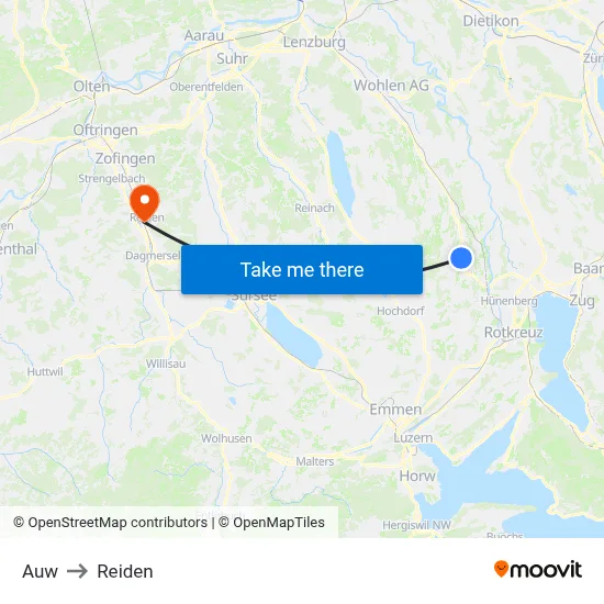 Auw to Reiden map
