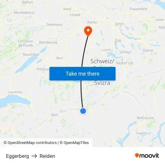 Eggerberg to Reiden map