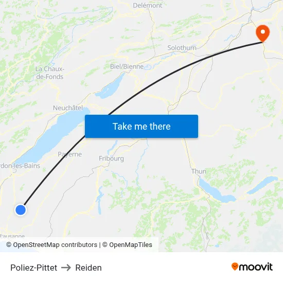Poliez-Pittet to Reiden map