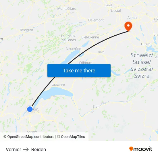 Vernier to Reiden map