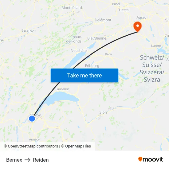 Bernex to Reiden map
