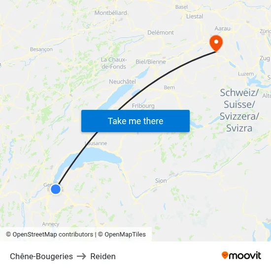 Chêne-Bougeries to Reiden map