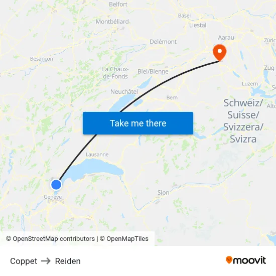 Coppet to Reiden map