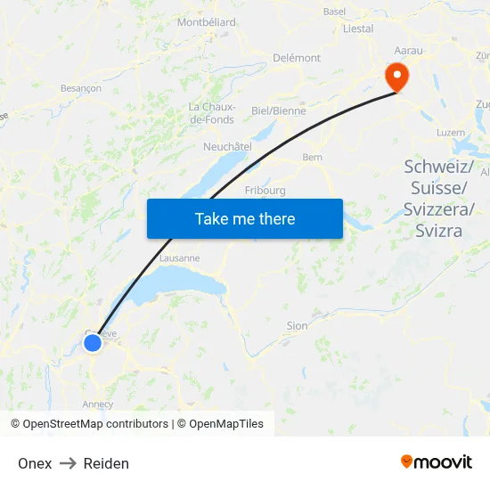 Onex to Reiden map