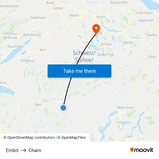 Embd to Cham map