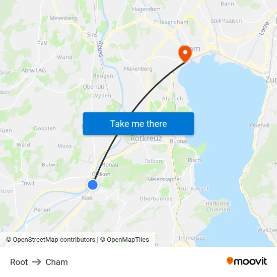 Root to Cham map