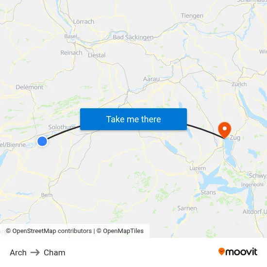 Arch to Cham map