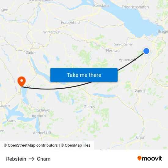 Rebstein to Cham map