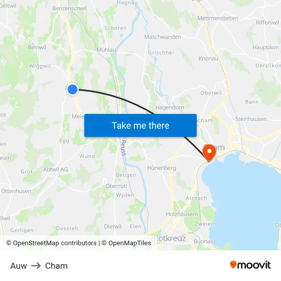 Auw to Cham map
