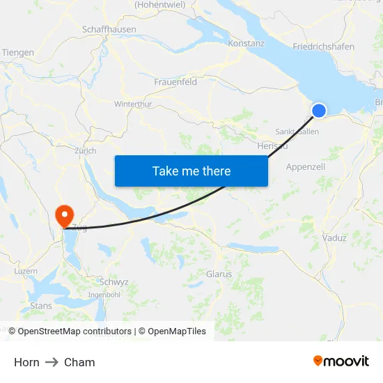 Horn to Cham map