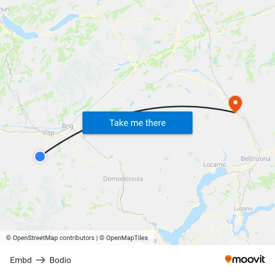 Embd to Bodio map