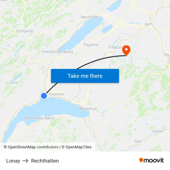 Lonay to Rechthalten map