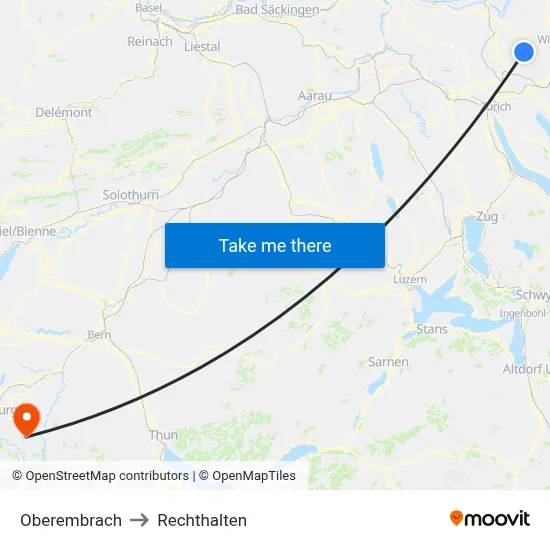 Oberembrach to Rechthalten map