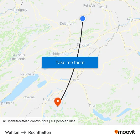 Wahlen to Rechthalten map