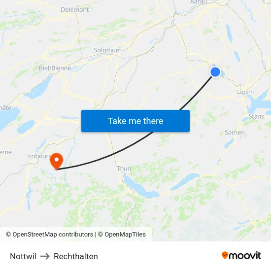 Nottwil to Rechthalten map
