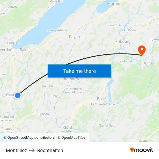 Montilliez to Rechthalten map