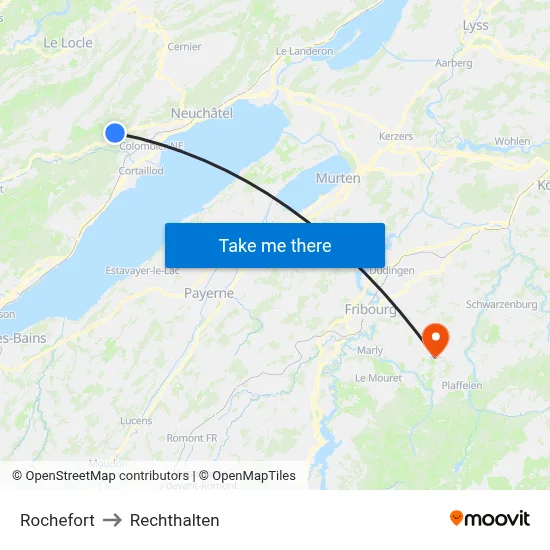 Rochefort to Rechthalten map