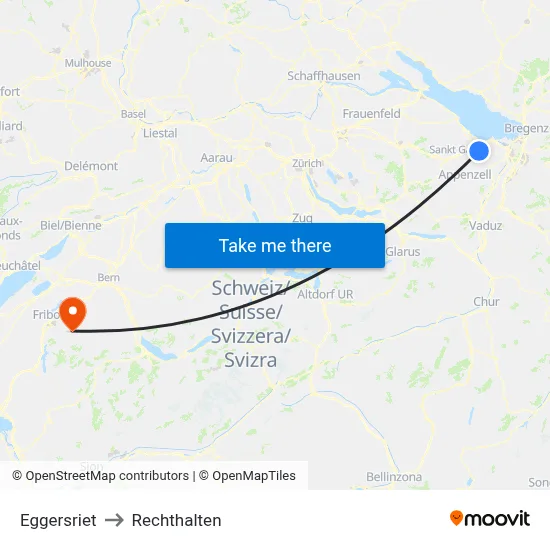 Eggersriet to Rechthalten map