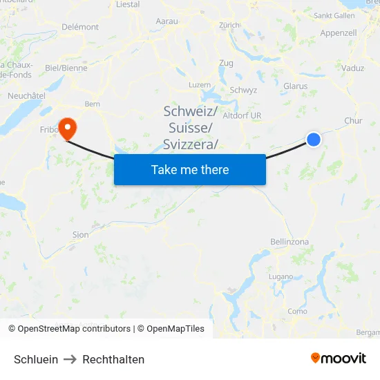 Schluein to Rechthalten map