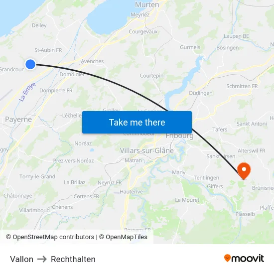 Vallon to Rechthalten map