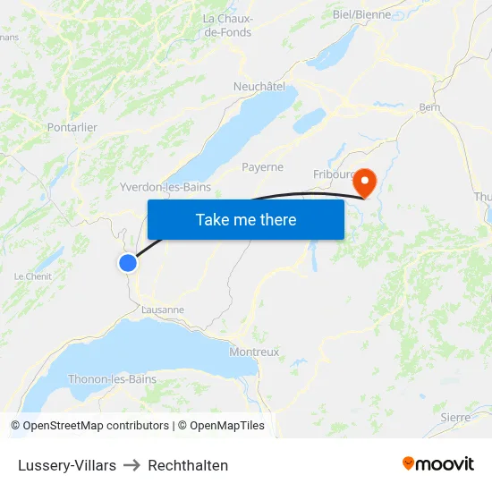 Lussery-Villars to Rechthalten map