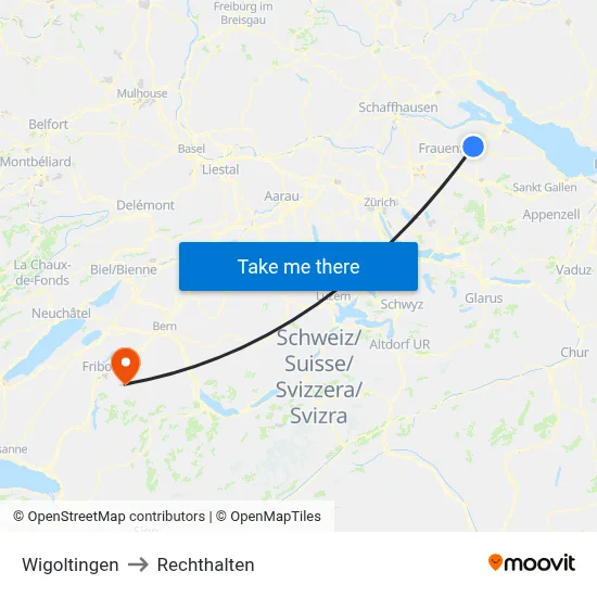 Wigoltingen to Rechthalten map