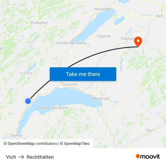 Vich to Rechthalten map