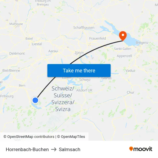 Horrenbach-Buchen to Salmsach map