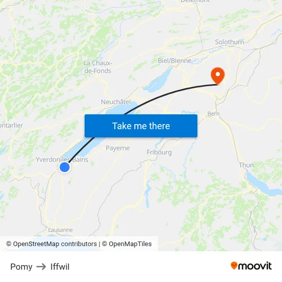 Pomy to Iffwil map