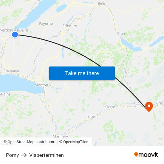 Pomy to Visperterminen map