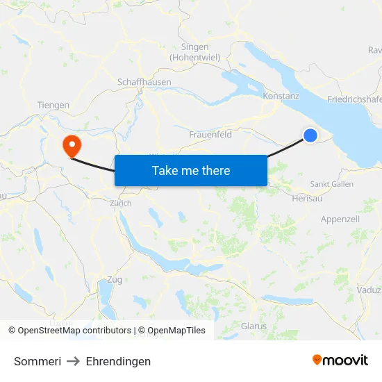 Sommeri to Ehrendingen map