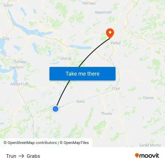 Trun to Grabs map