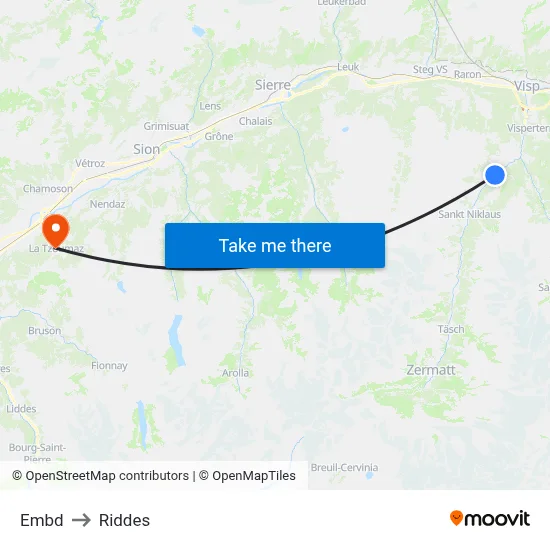 Embd to Riddes map