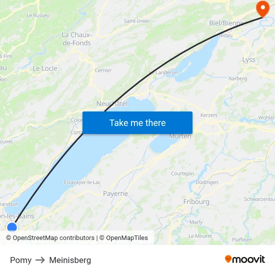 Pomy to Meinisberg map
