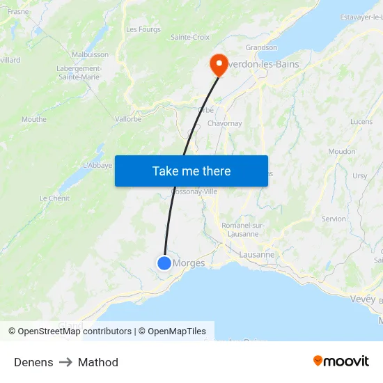 Denens to Mathod map