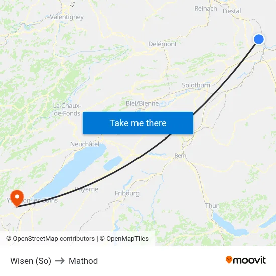 Wisen (So) to Mathod map