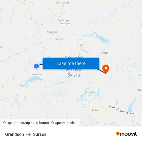 Grandson to Surses map