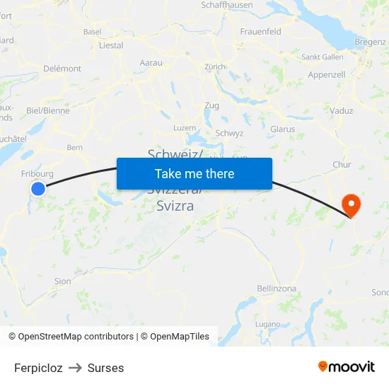 Ferpicloz to Surses map