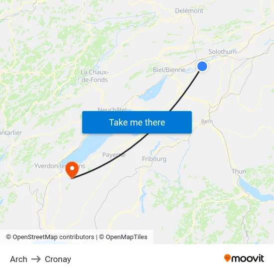 Arch to Cronay map