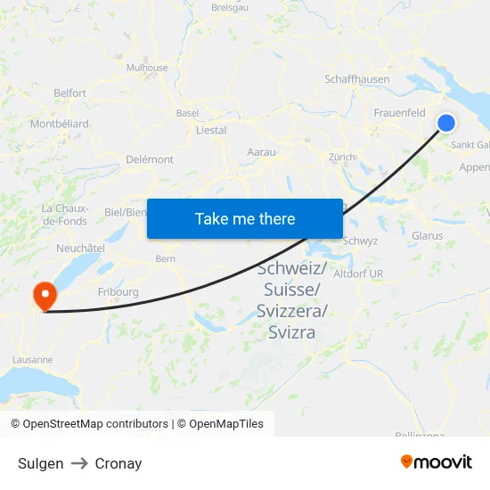 Sulgen to Cronay map